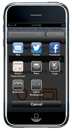 noteadvocate mortgage note tools iphone shortcut